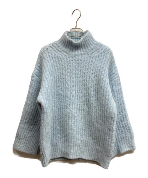 A.P.C.（アーペーセー）A.P.C. (アーペーセー) モックネックモヘヤニット ブルー サイズ:Sの古着・服飾アイテム
