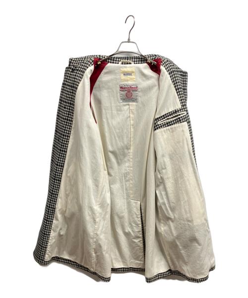 BEAMS BOY（ビームスボーイ）BEAMS BOY (ビームスボーイ) Harris Tweed (ハリスツイード) バルカラーコート/BEAMS BOY/Harris Tweed ホワイト サイズ:FREEの古着・服飾アイテム