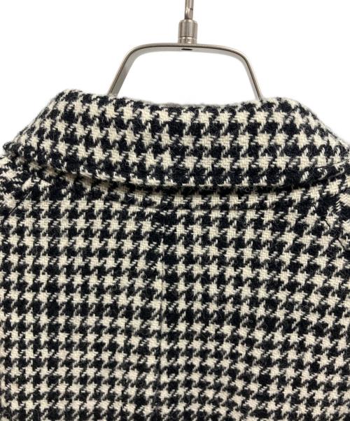 BEAMS BOY（ビームスボーイ）BEAMS BOY (ビームスボーイ) Harris Tweed (ハリスツイード) バルカラーコート/BEAMS BOY/Harris Tweed ホワイト サイズ:FREEの古着・服飾アイテム