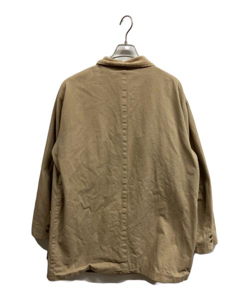 PAPAS（パパス）PAPAS (パパス) 襟コーデュロイカバーオール/PAPAS ベージュ サイズ:Mの古着・服飾アイテム