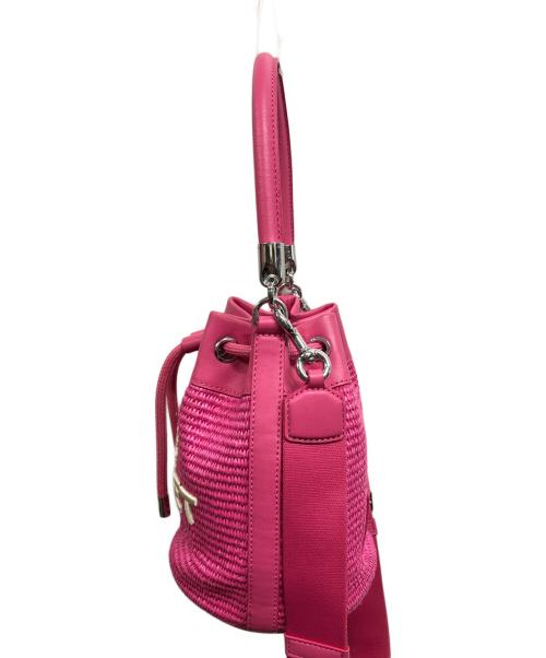 MARC JACOBS（マークジェイコブス）MARC JACOBS (マークジェイコブス) The Woven Bucket Bag/MARC JACOBS ピンクの古着・服飾アイテム