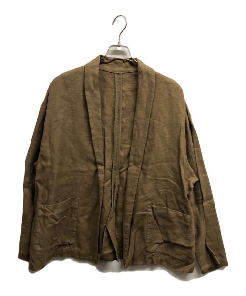 JOURNAL STANDARD（ジャーナルスタンダード）JOURNAL STANDARD (ジャーナルスタンダード) フレンチリネンツイルジャケット/JOURNAL STANDARD ブラウン サイズ:ＦＲＥＥの古着・服飾アイテム