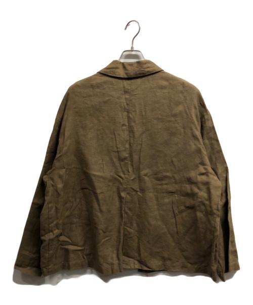 JOURNAL STANDARD（ジャーナルスタンダード）JOURNAL STANDARD (ジャーナルスタンダード) フレンチリネンツイルジャケット/JOURNAL STANDARD ブラウン サイズ:ＦＲＥＥの古着・服飾アイテム