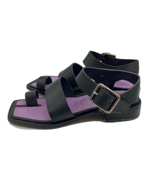 Maison Margiela（メゾンマルジェラ）Maison Margiela (メゾンマルジェラ) ストラップサンダル/Maison Margiela ブラック サイズ:37の古着・服飾アイテム