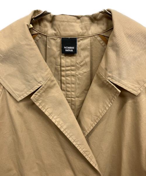 NOMBRE IMPAIR（ノンブルアンペール）NOMBRE IMPAIR (ノンブルアンペール) 撥水 コットン ギャバ ショート丈 コート ベージュ サイズ:FREEの古着・服飾アイテム