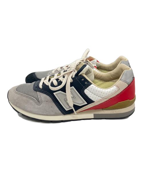 NEW BALANCE（ニューバランス）NEW BALANCE (ニューバランス) ローカットスニーカー/	NEW BALANCE グレー×ネイビー サイズ:26の古着・服飾アイテム