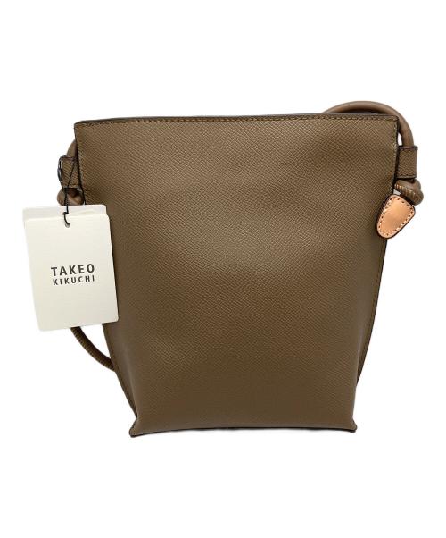 TAKEO KIKUCHI（タケオキクチ）TAKEO KIKUCHI (タケオキクチ) スプリットレザー ミニショルダー/TAKEO KIKUCHI ベージュ 未使用品の古着・服飾アイテム