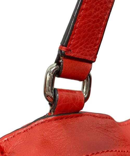COACH（コーチ）COACH (コーチ) レザートートバッグ レッドの古着・服飾アイテム