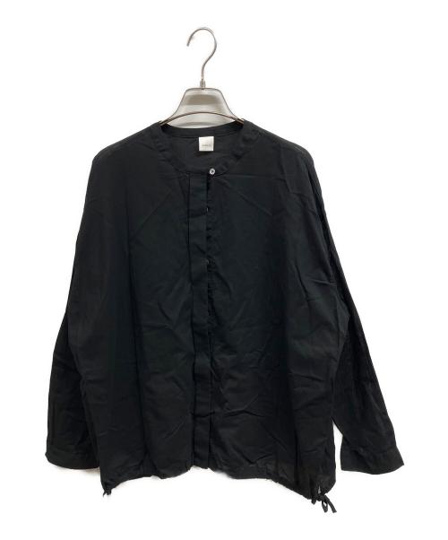 KAGURE（カグレ）kagure (カグレ) コットンフライフロントシャツカーデ/kagure ブラック サイズ:FREEの古着・服飾アイテム