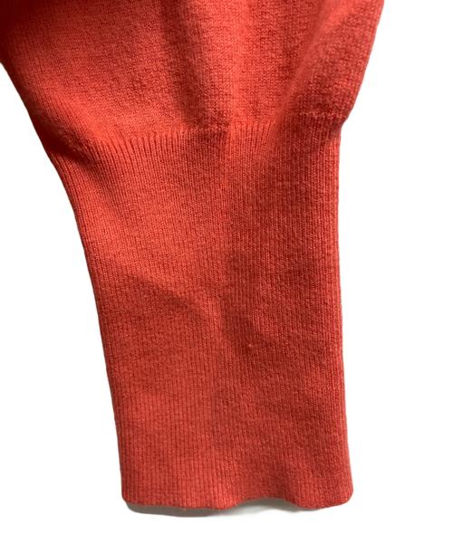 Vivienne Westwood RED LABEL（ヴィヴィアンウエストウッドレッドレーベル）Vivienne Westwood RED LABEL (ヴィヴィアンウエストウッドレッドレーベル) オーブ刺繍七分袖ニット オレンジ サイズ:2の古着・服飾アイテム