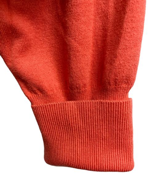 Vivienne Westwood RED LABEL（ヴィヴィアンウエストウッドレッドレーベル）Vivienne Westwood RED LABEL (ヴィヴィアンウエストウッドレッドレーベル) オーブ刺繍七分袖ニット オレンジ サイズ:2の古着・服飾アイテム