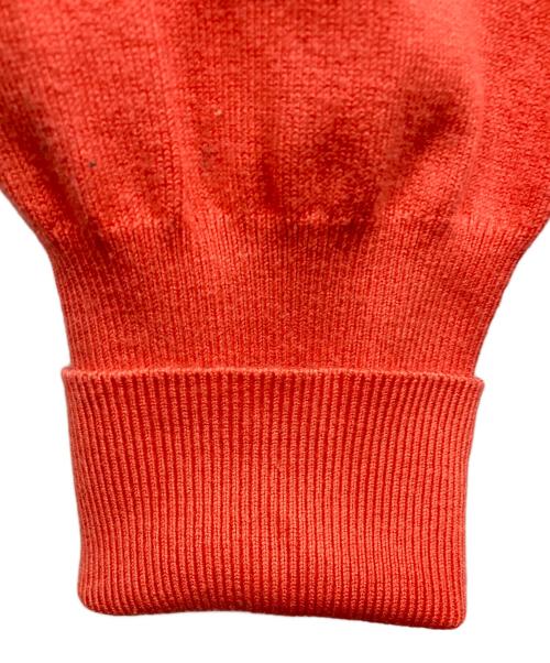 Vivienne Westwood RED LABEL（ヴィヴィアンウエストウッドレッドレーベル）Vivienne Westwood RED LABEL (ヴィヴィアンウエストウッドレッドレーベル) オーブ刺繍七分袖ニット オレンジ サイズ:2の古着・服飾アイテム