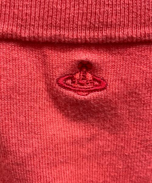 Vivienne Westwood RED LABEL（ヴィヴィアンウエストウッドレッドレーベル）Vivienne Westwood RED LABEL (ヴィヴィアンウエストウッドレッドレーベル) オーブ刺繍七分袖ニット オレンジ サイズ:2の古着・服飾アイテム