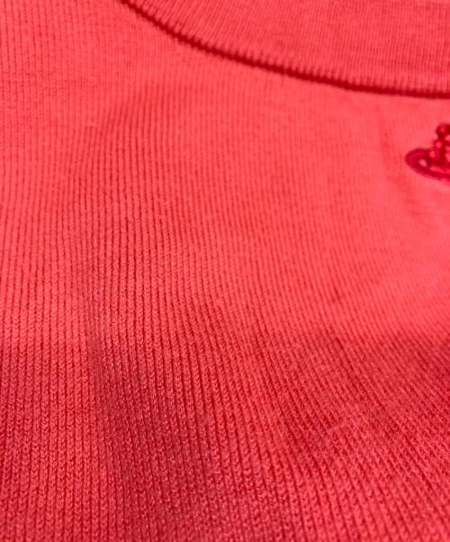 Vivienne Westwood RED LABEL（ヴィヴィアンウエストウッドレッドレーベル）Vivienne Westwood RED LABEL (ヴィヴィアンウエストウッドレッドレーベル) オーブ刺繍七分袖ニット オレンジ サイズ:2の古着・服飾アイテム