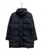 ROSSOロッソ）の古着「撥水スタンドミドルダウンコート」｜ネイビー
