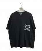 BLACK COMME des GARCONS×NIKEブラックコムデギャルソン×ナイキ）の古着「OversizeSideMessagePrintTee/NIKE」｜ブラック