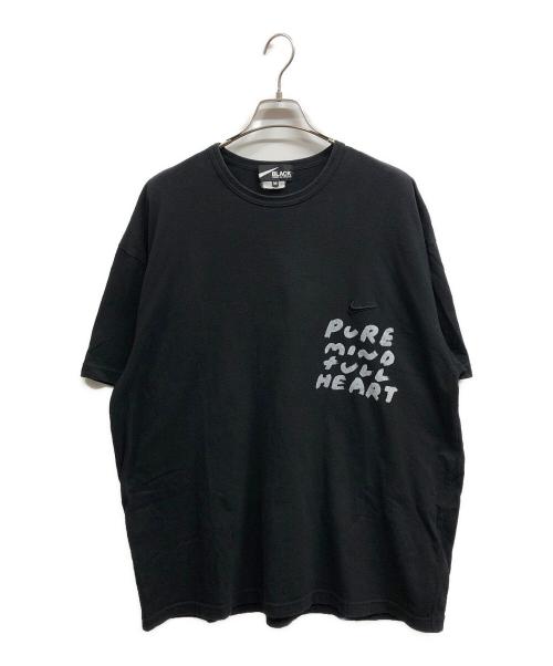 BLACK COMME des GARCONS（ブラックコムデギャルソン）BLACK COMME des GARCONS (ブラックコムデギャルソン) NIKE (ナイキ) OversizeSideMessagePrintTee/NIKE ブラック サイズ:Mの古着・服飾アイテム