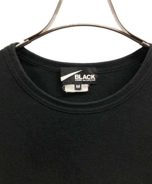 BLACK COMME des GARCONS（ブラックコムデギャルソン）BLACK COMME des GARCONS (ブラックコムデギャルソン) NIKE (ナイキ) OversizeSideMessagePrintTee/NIKE ブラック サイズ:Mの古着・服飾アイテム
