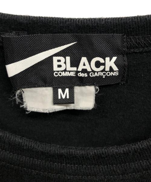 BLACK COMME des GARCONS（ブラックコムデギャルソン）BLACK COMME des GARCONS (ブラックコムデギャルソン) NIKE (ナイキ) OversizeSideMessagePrintTee/NIKE ブラック サイズ:Mの古着・服飾アイテム