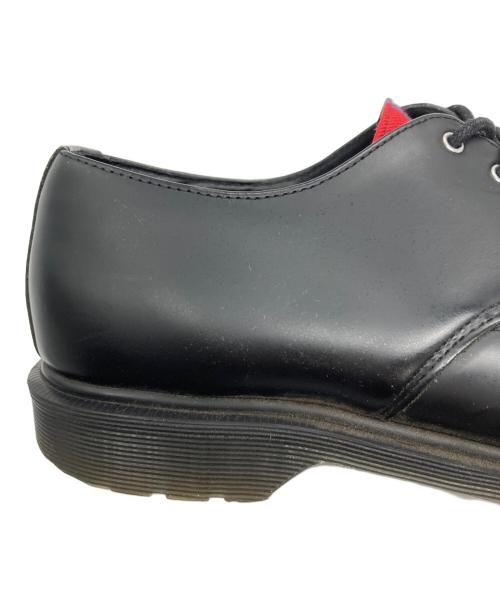 Dr.Martens（ドクターマーチン）Dr.Martens (ドクターマーチン) 3ホールチェックシューズ レッド×ブラック サイズ:UK9の古着・服飾アイテム
