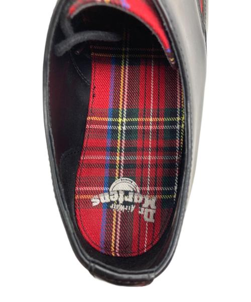 Dr.Martens（ドクターマーチン）Dr.Martens (ドクターマーチン) 3ホールチェックシューズ レッド×ブラック サイズ:UK9の古着・服飾アイテム