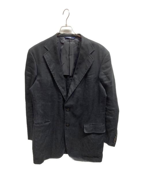 POLO RALPH LAUREN（ポロ・ラルフローレン）POLO RALPH LAUREN (ポロ・ラルフローレン) リネンテーラードジャケット ブラック サイズ:LLの古着・服飾アイテム