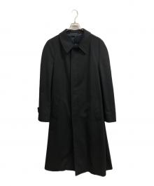 ARMANI COLLEZIONI（アルマーニ コレツィオーニ）の古着「ウールカシミヤステンカラーコート/ARMANI COLLEZIONI」｜ブラック