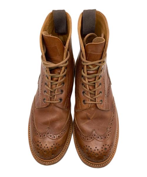 Tricker's（トリッカーズ）Tricker's (トリッカーズ) MALTON Brogue Boots /モールトン /ウィングチップブーツ ブラウン サイズ:us4の古着・服飾アイテム