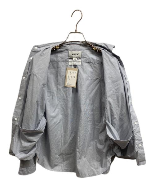 YAECA（ヤエカ）YAECA (ヤエカ) ストライプシャツ ブルー サイズ:S 未使用品の古着・服飾アイテム