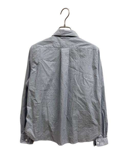 YAECA（ヤエカ）YAECA (ヤエカ) ストライプシャツ ブルー サイズ:S 未使用品の古着・服飾アイテム