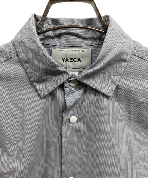 YAECA（ヤエカ）YAECA (ヤエカ) ストライプシャツ ブルー サイズ:S 未使用品の古着・服飾アイテム