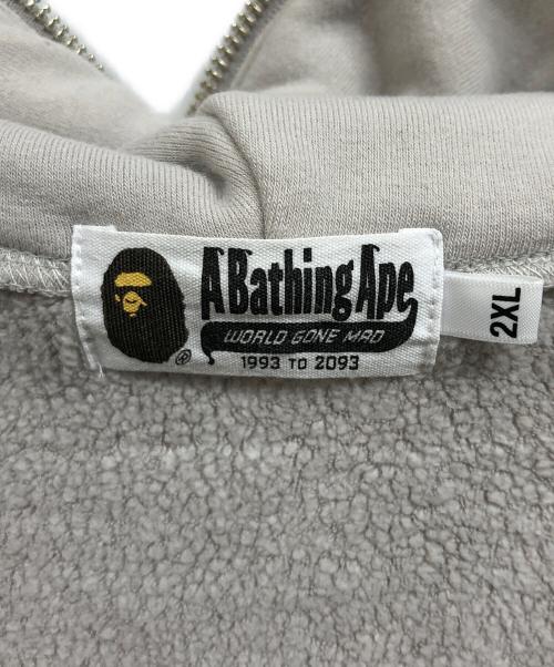 A BATHING APE（アベイシングエイプ）A BATHING APE (アベイシングエイプ) ジップパーカー グレー サイズ:2XLの古着・服飾アイテム