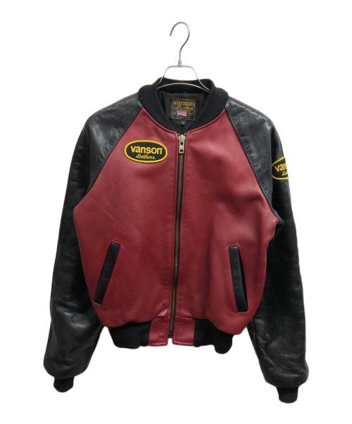 VANSON（バンソン）VANSON (バンソン) レザージャケット ブラック サイズ:34の古着・服飾アイテム