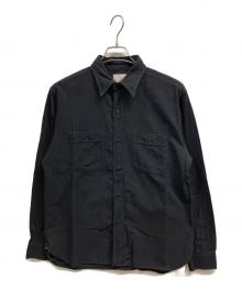 BUZZ RICKSON'S（バズリクソンズ）の古着「WILLIAM GIBSON COLLECTION BLACK CHAMBRAY WORK SHIRTS」｜ブラック