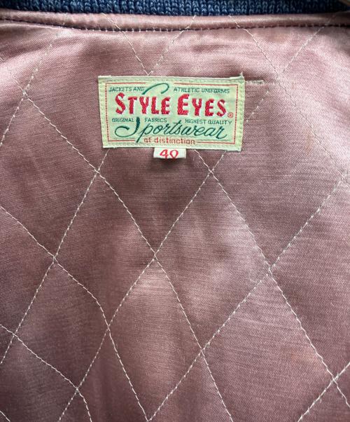 STYLE EYES（スタイルアイズ）STYLE EYES (スタイルアイズ) スタジャン ネイビー サイズ:40の古着・服飾アイテム