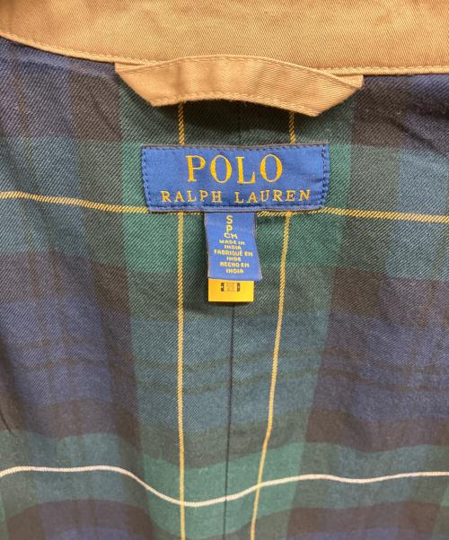 POLO RALPH LAUREN（ポロ・ラルフローレン）POLO RALPH LAUREN (ポロ・ラルフローレン) ツイルウォーキングコート ベージュ サイズ:Sの古着・服飾アイテム