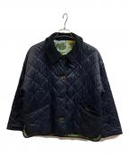 Barbour×HOUSE OF HACKNEYバブアー×ハウス オブ ハックニー）の古着「コラボリバーシブルキルティングジャケット」｜ネイビー×ブルー