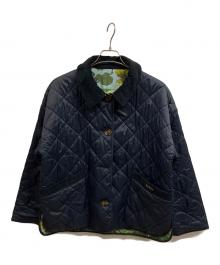 Barbour×HOUSE OF HACKNEY（バブアー×ハウス オブ ハックニー）の古着「コラボリバーシブルキルティングジャケット」｜ネイビー×ブルー
