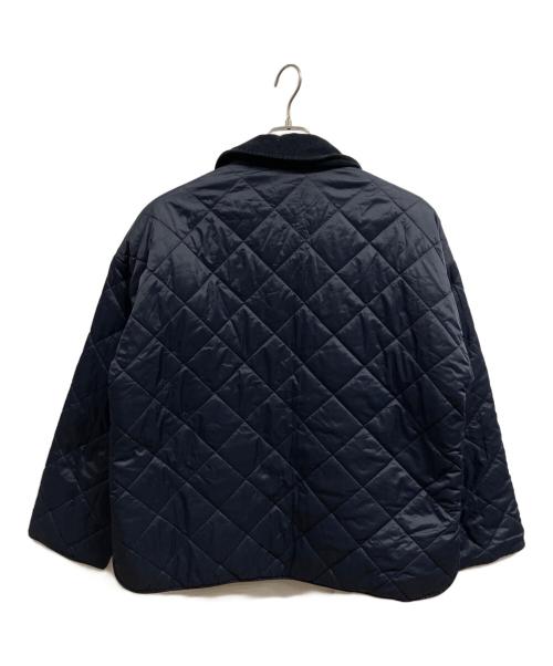 Barbour（バブアー）Barbour (バブアー) house of hackney (ハウス オブ ハックニー) コラボリバーシブルキルティングジャケット ネイビー×ブルー サイズ:38の古着・服飾アイテム