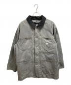 Calvin Klein Jeansカルバンクラインジーンズ）の古着「裏ブランケット付きオールドデニムカバーオール/Calvin Klein Jeans」｜ブラック