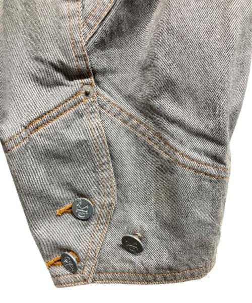 Calvin Klein Jeans（カルバンクラインジーンズ）Calvin Klein Jeans (カルバンクラインジーンズ) 裏ブランケット付きオールドデニムカバーオール/Calvin Klein Jeans ブラック サイズ:Mの古着・服飾アイテム