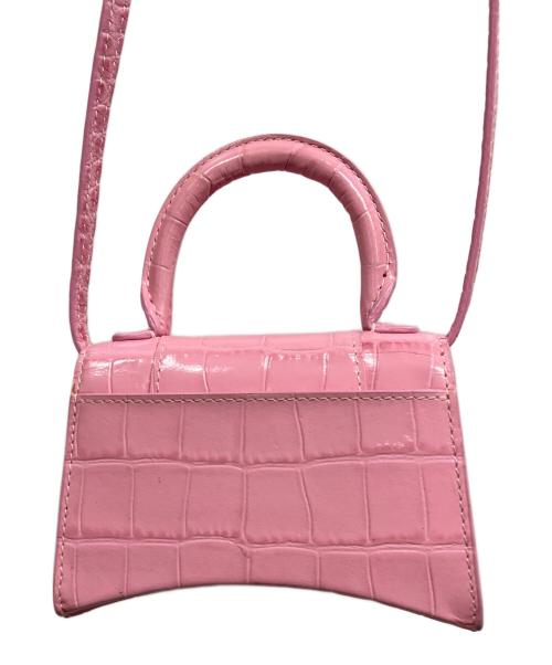 BALENCIAGA（バレンシアガ）BALENCIAGA (バレンシアガ) アワーグラスミニショルダーバッグ ピンクの古着・服飾アイテム