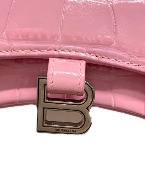 BALENCIAGA（バレンシアガ）BALENCIAGA (バレンシアガ) アワーグラスミニショルダーバッグ ピンクの古着・服飾アイテム
