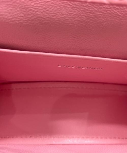 BALENCIAGA（バレンシアガ）BALENCIAGA (バレンシアガ) アワーグラスミニショルダーバッグ ピンクの古着・服飾アイテム