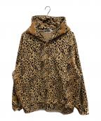 A BATHING APEアベイシングエイプ）の古着「WILD LEOPARD PATTERN SHARK RELAXED FIT FULL ZIP HOODIE」｜ブラウン