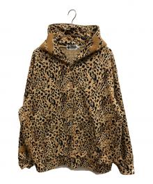 A BATHING APE（アベイシングエイプ）の古着「WILD LEOPARD PATTERN SHARK RELAXED FIT FULL ZIP HOODIE」｜ブラウン