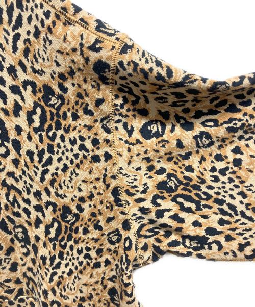 A BATHING APE（アベイシングエイプ）A BATHING APE (アベイシングエイプ) WILD LEOPARD PATTERN SHARK RELAXED FIT FULL ZIP HOODIE ブラウン サイズ:Lの古着・服飾アイテム