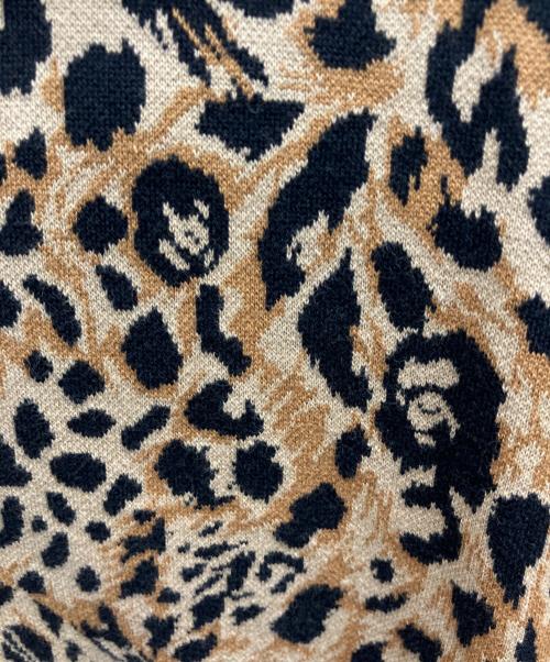 A BATHING APE（アベイシングエイプ）A BATHING APE (アベイシングエイプ) WILD LEOPARD PATTERN SHARK RELAXED FIT FULL ZIP HOODIE ブラウン サイズ:Lの古着・服飾アイテム