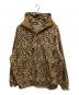 A BATHING APE（アベイシングエイプ）の古着「WILD LEOPARD PATTERN SHARK RELAXED FIT FULL ZIP HOODIE」｜ブラウン