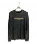 ALEXANDER WANG（アレキサンダー・ワン）の古着「ピグメント加工 ロゴ刺繍 長袖 Tシャツ ｖ/ALEXANDER WANG」｜グレー